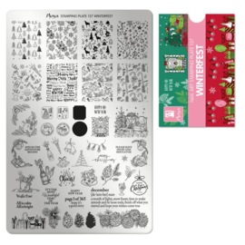 MOYRA Stamping plate 137 Winterfest + gratis try on plate sheet