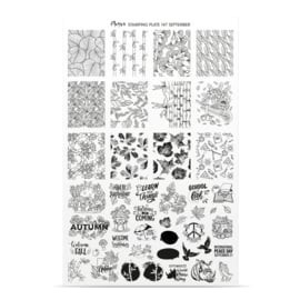Moyra Stamping Plate 147 September + Gratis Try-on plate Sheet