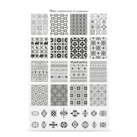Moyra Stamping Plate 152 Casablanca + Gratis Try-on plate Sheet