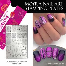 MOYRA Stamping plate  88 Lovelove