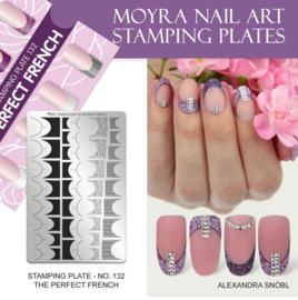 MOYRA Stamping plate 132 The Perfect French