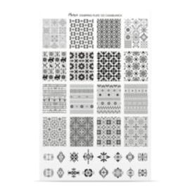 Moyra Stamping Plate 152 Casablanca + Gratis Try-on plate Sheet