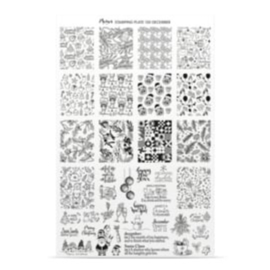 Moyra Stamping Plate 150 December + Gratis Try-on plate Sheet