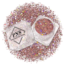 PNS Glitter 14– Fijne Nail Art Glitter Roze/Bruin - 0.2mm