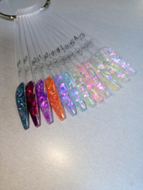 PNS Nail Art Glitter Box 74–83 – Mix Mat & Shiny (Iridescent Effect)