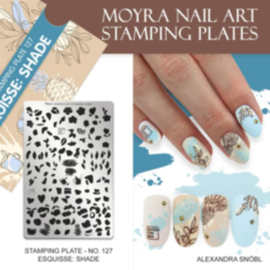 Moyra Stamping Plate 127 Esquisse: Shade