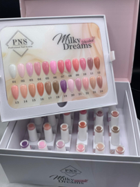PNS Milky Dreams Collection Box met 24x gelpolish & kleurenkaart