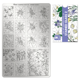 MOYRA Stamping plate 122 Stained Glass 2