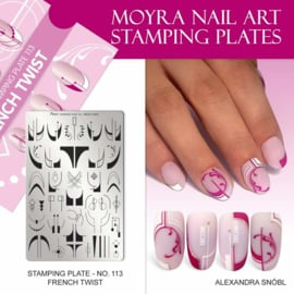 MOYRA Stamping plate 113 French Twist