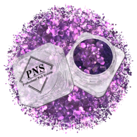 PNS Nail Art Glitter 82 Mix Mat & Shiny - Paars