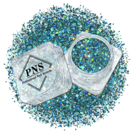 PNS Glitter 18 – Fijne Nail Art Glitter turquoise - 0.2mm