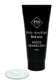 Poly acrylgel Deluxe White Sparkling Tube 60 ml*
