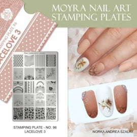 MOYRA Stamping plate  96 LaceLove 3