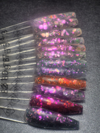 PNS Nail Art Glitter Box 74–83 – Mix Mat & Shiny (Iridescent Effect)
