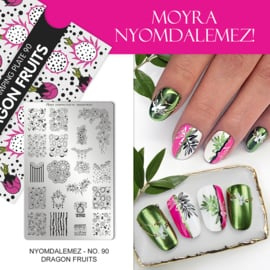 MOYRA Stamping plate  90 Dragon Fruits