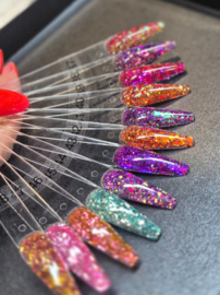 PNS Glitters 37 t/m 48 Verzamelbox – Mix & Chameleon Nail Art Glitters