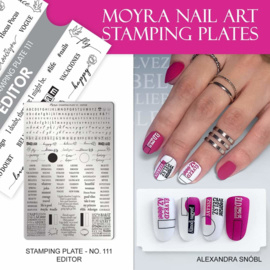 MOYRA Stamping plate 111 Editor