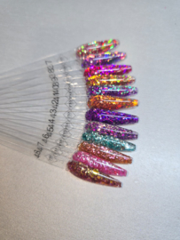 PNS Glitters 37 t/m 48 Verzamelbox – Mix & Chameleon Nail Art Glitters