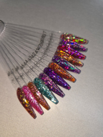 PNS Glitters 37 t/m 48 Verzamelbox – Mix & Chameleon Nail Art Glitters