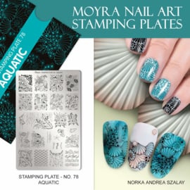 MOYRA Stamping plate  78 Aquatic