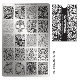 MOYRA Stamping plate  03 Ornaments