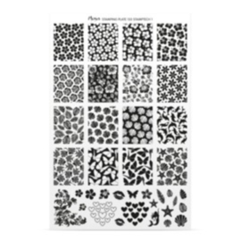 Moyra Stamping Plate 155 Stamptech + Gratis Try-on plate Sheet