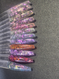 PNS Nail Art Glitter Box 74–83 – Mix Mat & Shiny (Iridescent Effect)