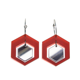 Dubbel-hexagon earrings