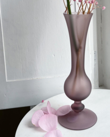 Purple opaline vase