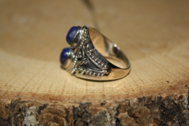 Edelsteen Ring Lapis Lazuli 925 zilver