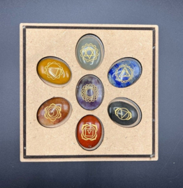 Set Chakra Stenen Ovaal