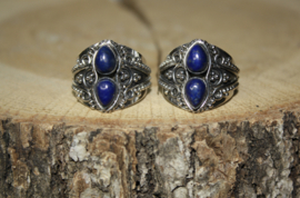 Edelsteen Ring Lapis Lazuli 925 zilver