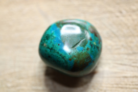 Chrysocolla trommelsteen