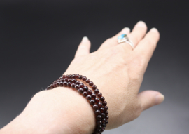 Armband Granaat elastisch 4 mm