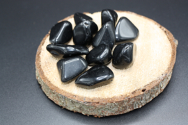 Zwarte Obsidiaan trommelsteen