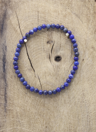 Armband Lapis Lazuli elastisch 4 mm