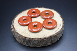 Donut hanger Rode Jaspis 3 cm