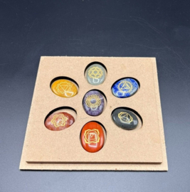 Set Chakra Stenen Ovaal