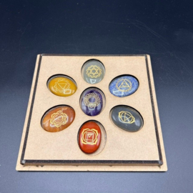 Set Chakra Stenen Ovaal