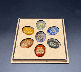 Set Chakra Stenen Ovaal