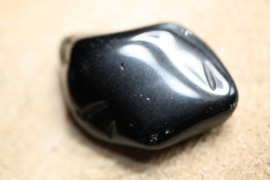 Zwarte Obsidiaan trommelsteen
