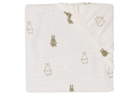 Hoeslaken Jersey 40/50x80/90cm Happy Miffy Olive Green