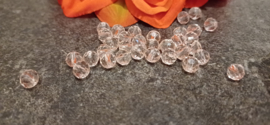 Facet kralen 4 mm Smashing pink-pearl shine coating, ongeveer 75 stuks