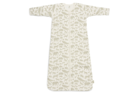 Slaapzak met aritsbare mouw 70 cm Animals - Olive Green