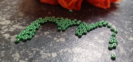 Rocailles Duracoat galvanized dark mint green  8/0, 5 gram