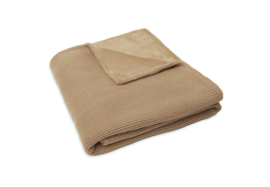 Deken Ledikant 100x150cm Basic Knit Biscuit/Fleece