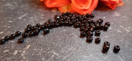 Rocailles Black, 6/0, 20 gram