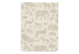 Hydrofiel Monddoekje 31x31cm Animals Nougat (3pack)