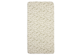 Hoeslaken Jersey 60x120cm Animals - Olive Green