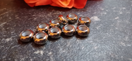 Bead Stoppers stainless steel zilverkleur, per stuk
